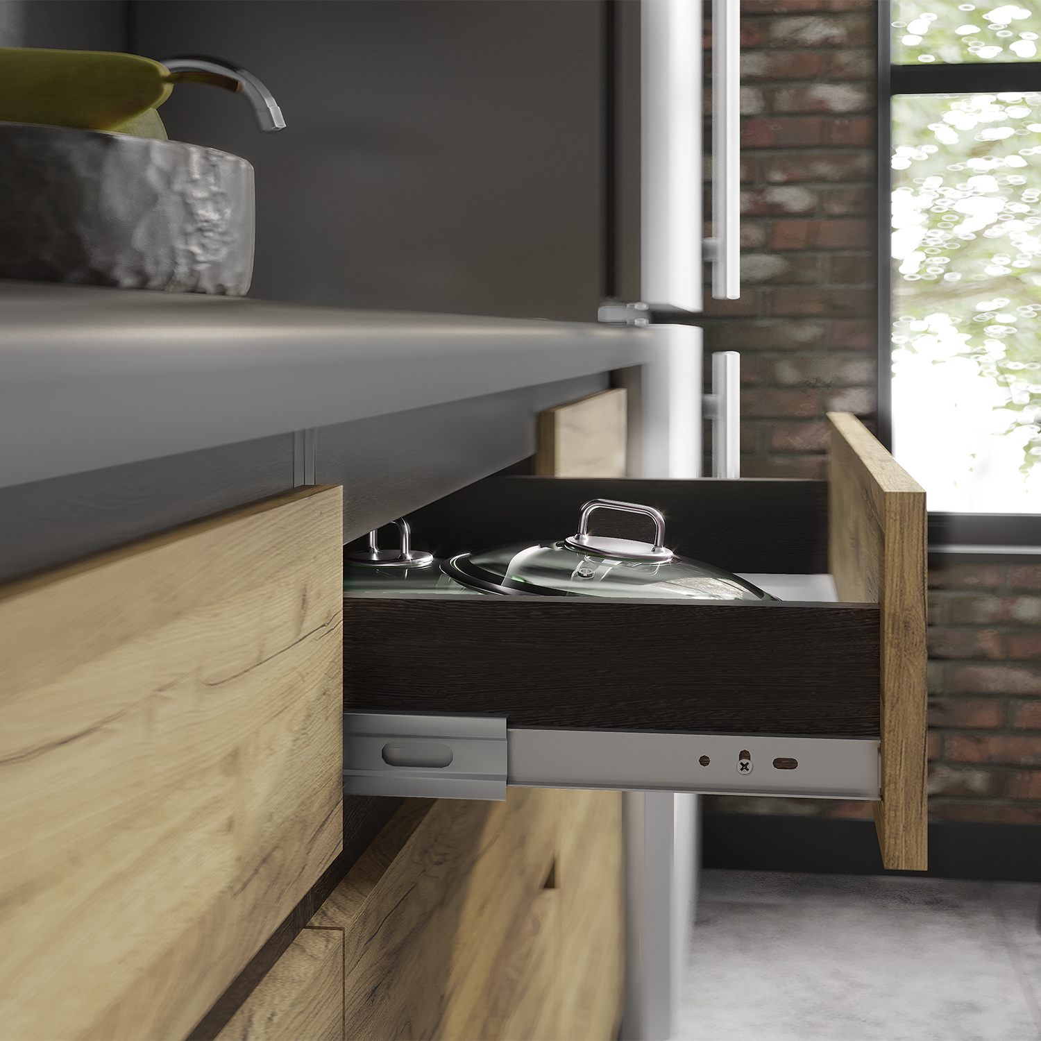 Кухня (готовое решение) Лофт 2,0